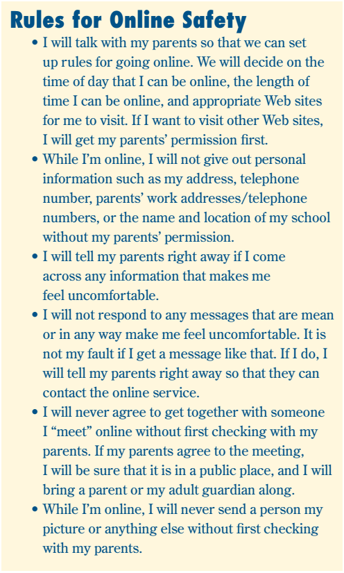 Rules for Online Safety